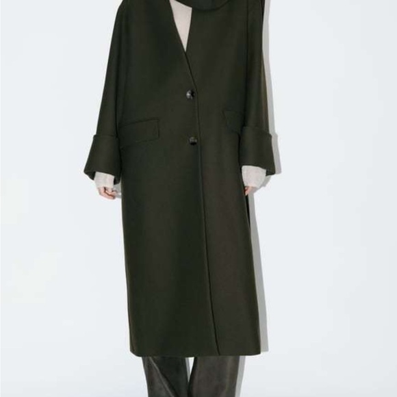Zara manteco scarf wrap coat - Picture 8 of 16